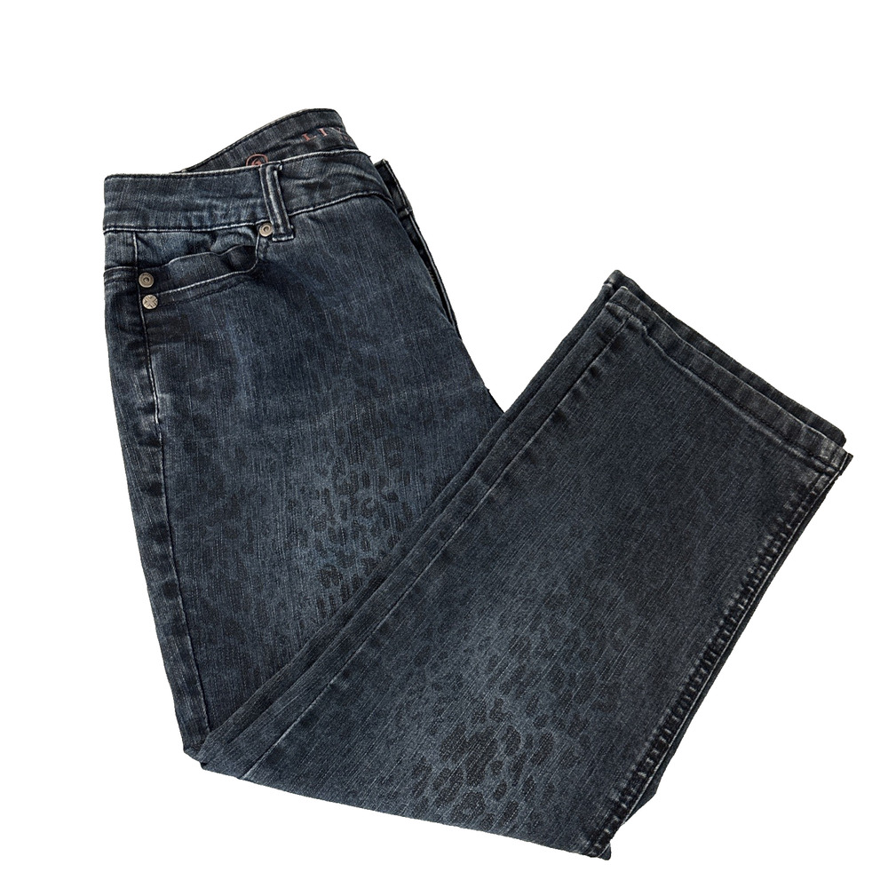 Liverpool Jeans Company Women's Michelle Capri Stretch Leopard Print Pants Sz 6